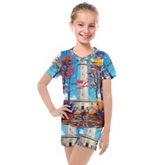 Lighthouse Kids  Mesh Tee And Shorts Set