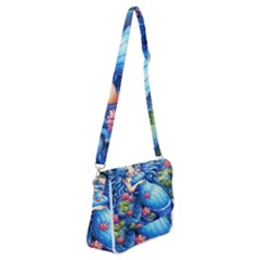 Mermay Shoulder Bag With Back Zipper by artworkshop