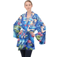 Mermay Long Sleeve Velvet Kimono 