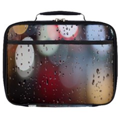 Rain On Window Full Print Lunch Bag by artworkshop