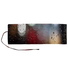 Rain On Window Roll Up Canvas Pencil Holder (m) by artworkshop