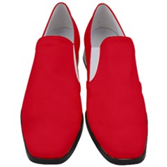 Cadmium Red	 - 	slip On Heel Loafers by ColorfulShoes