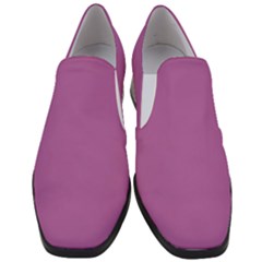 Spring Crocus Purple	 - 	slip On Heel Loafers by ColorfulShoes