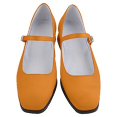 Deep Saffron Orange	 - 	mary Jane Shoes