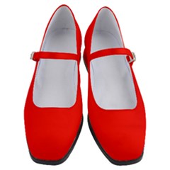 Candy Apple Red	 - 	mary Jane Shoes by ColorfulShoes