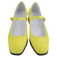 Laser Lemon Yellow	 - 	mary Jane Shoes by ColorfulShoes
