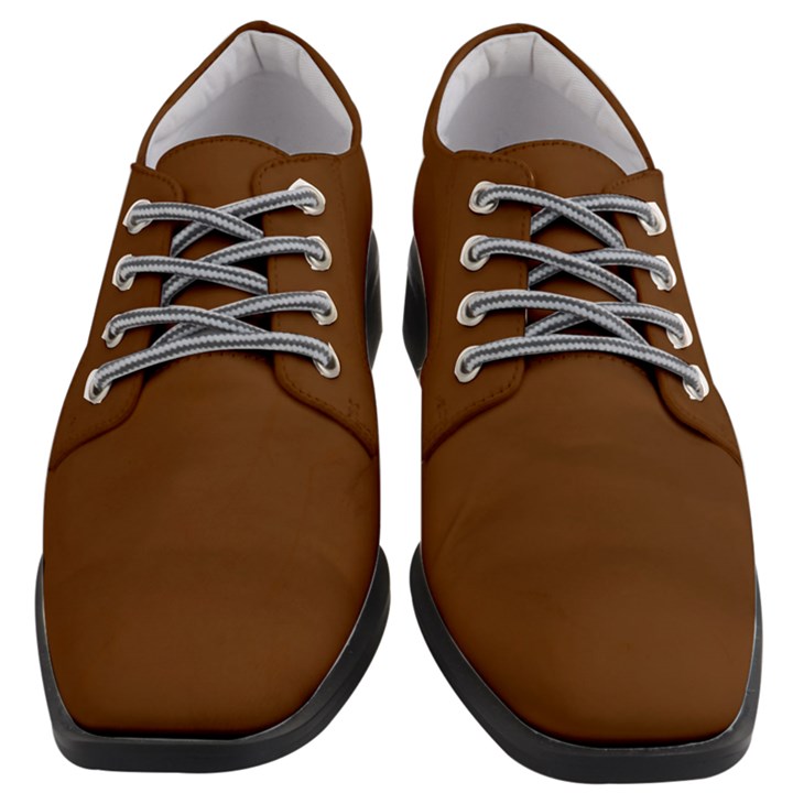 Gingerbread Brown	 - 	Heeled Oxford Shoes