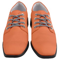 Basket Ball Orange	 - 	heeled Oxford Shoes by ColorfulShoes