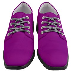 Mardi Gras Purple	 - 	heeled Oxford Shoes by ColorfulShoes