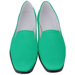 Caribbean Green	 - 	classic Loafer Heels by ColorfulShoes