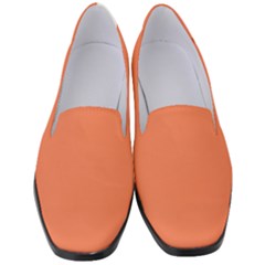 Basket Ball Orange	 - 	classic Loafer Heels by ColorfulShoes