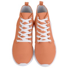 Atomic Tangerine Orange	 - 	lightweight High Top Sneakers by ColorfulShoes