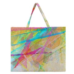 Abstract-14 Zipper Large Tote Bag by nateshop