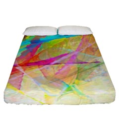 Abstract-14 Fitted Sheet (queen Size) by nateshop