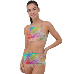 Abstract-14 High Waist Tankini Set by nateshop