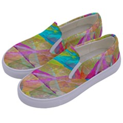 Abstract-14 Kids  Canvas Slip Ons by nateshop