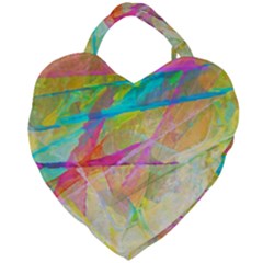 Abstract-14 Giant Heart Shaped Tote by nateshop