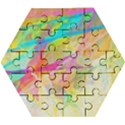 Abstract-14 Wooden Puzzle Hexagon View1