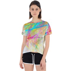 Abstract-14 Open Back Sport Tee