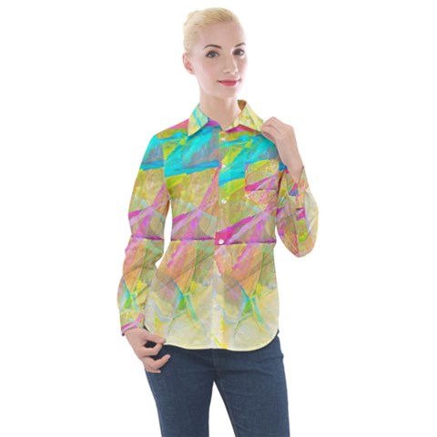 Abstract-14 Women s Long Sleeve Pocket Shirt by nateshop