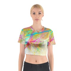 Abstract-14 Cotton Crop Top by nateshop