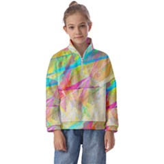 Abstract-14 Kids  Half Zip Hoodie by nateshop