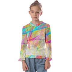 Abstract-14 Kids  Frill Detail Tee
