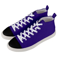 Persian Indigo Purple	 - 	mid-top Canvas Sneakers by ColorfulShoes