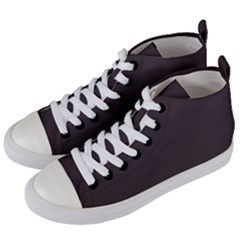 Eel Black	 - 	mid-top Canvas Sneakers by ColorfulShoes