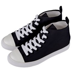 Raisin Black	 - 	mid-top Canvas Sneakers by ColorfulShoes