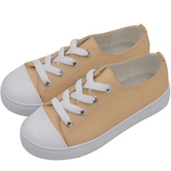 Cute Sunset Orange	 - 	low Top Canvas Sneakers by ColorfulShoes