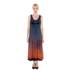 Sky Gradient Sleeveless Maxi Dress by artworkshop
