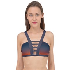 Sky Gradient Cage Up Bikini Top by artworkshop