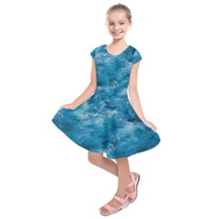 Blue Water Speech Therapy Kids  Short Sleeve Dress by artworkshop