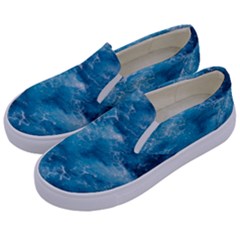 Blue Water Speech Therapy Kids  Canvas Slip Ons by artworkshop