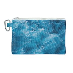 Blue Water Speech Therapy Canvas Cosmetic Bag (large) by artworkshop