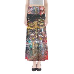 Water Droplets Full Length Maxi Skirt by artworkshop