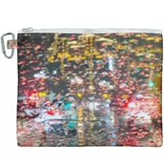 Water Droplets Canvas Cosmetic Bag (xxxl) by artworkshop