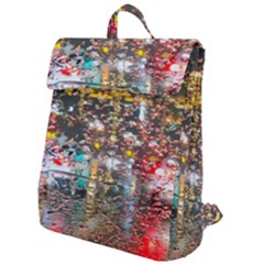 Water Droplets Flap Top Backpack by artworkshop