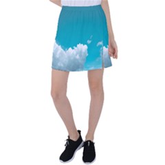 Clouds Hd Wallpaper Tennis Skirt by artworkshop