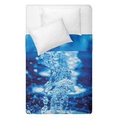 Water Blue Wallpaper Duvet Cover Double Side (single Size) by artworkshop