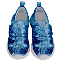Water Blue Wallpaper Kids  Velcro No Lace Shoes by artworkshop