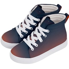 Sky Gradient Kids  Hi-top Skate Sneakers by artworkshop