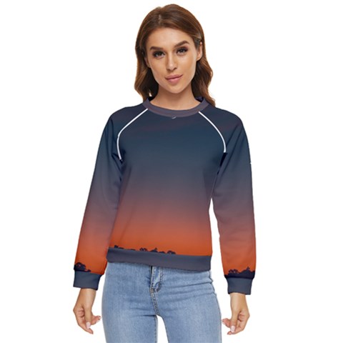 Sky Gradient Women s Long Sleeve Raglan Tee by artworkshop