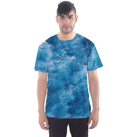 Blue Water Speech Therapy Men s Sport Mesh Tee by artworkshop