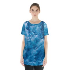 Blue Water Speech Therapy Skirt Hem Sports Top by artworkshop