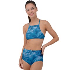 Blue Water Speech Therapy High Waist Tankini Set by artworkshop