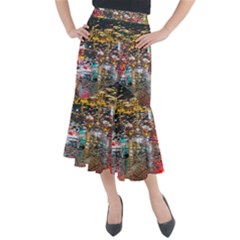 Water Droplets Midi Mermaid Skirt by artworkshop