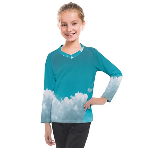 Clouds Hd Wallpaper Kids  Long Mesh Tee by artworkshop