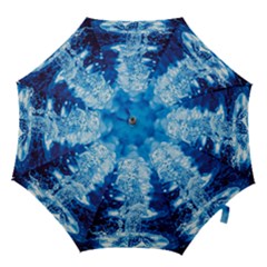 Water Blue Wallpaper Hook Handle Umbrellas (small) by artworkshop